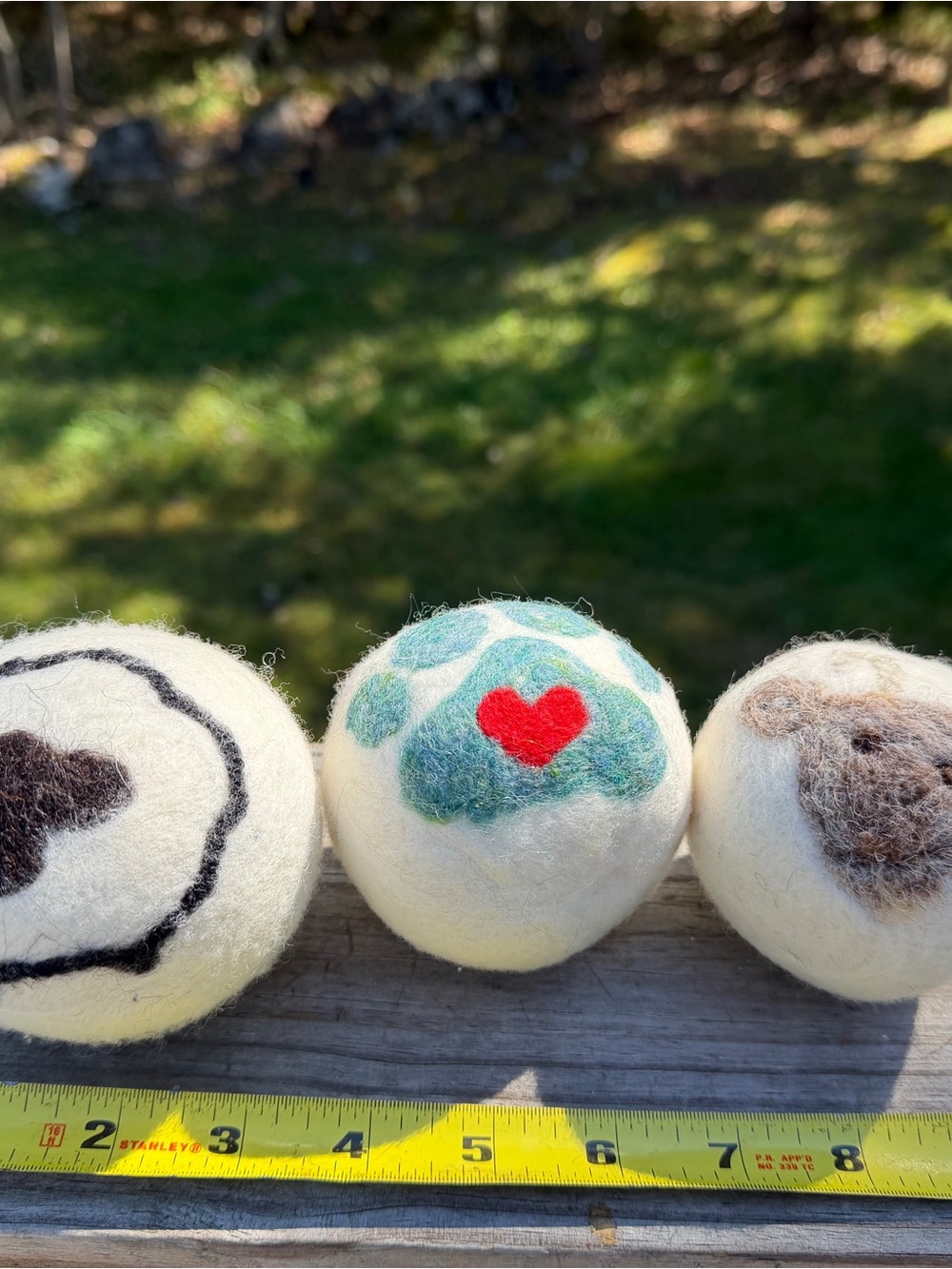 Hand-Felted Wool Dryer Balls | Was Fundraiser for Humane Society